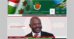Desktop Screenshot of burundi.gov.bi